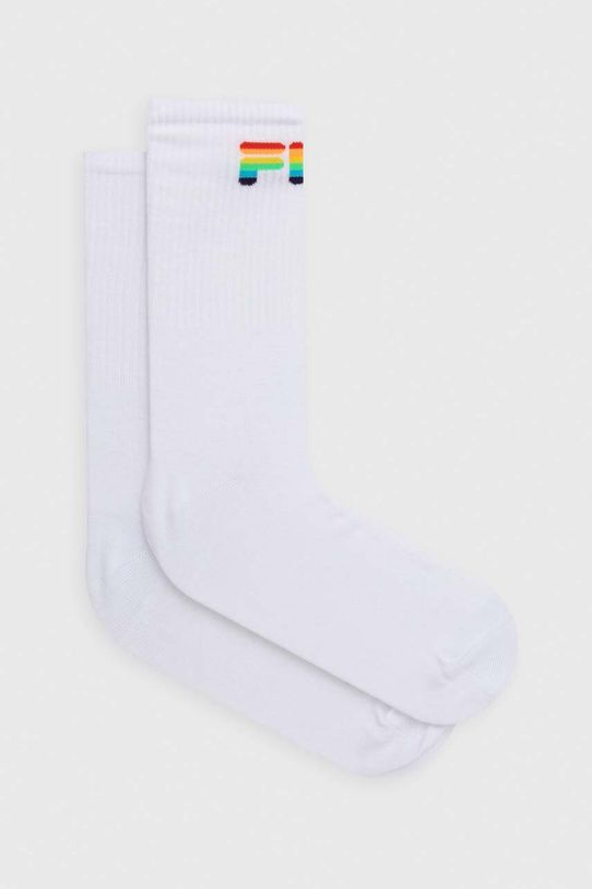 Čarape Fila 2-pack Pride visoke čarape bijela F1612