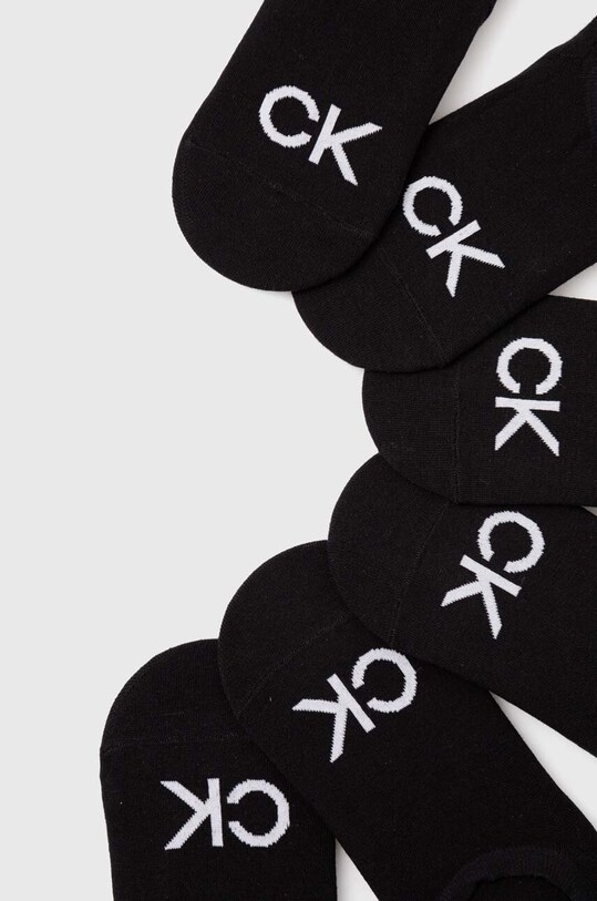 Ponožky Calvin Klein 6-pak 701220501.NOS čierna AA00