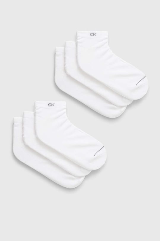 Ponožky Calvin Klein 6-pack krátké ponožky bílá 701222232.NOS