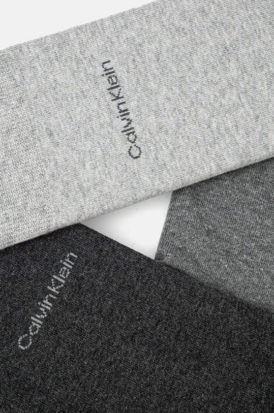 Ponožky Calvin Klein 3-pak 701226014.NOS sivá AA00