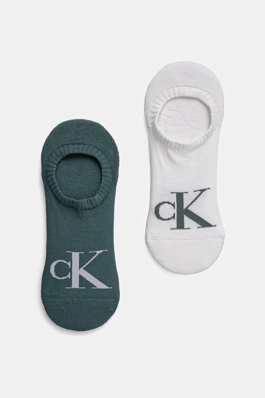 Calvin Klein Jeans skarpetki 2-pack skarpetki krótkie turkusowy 701228809.NOS