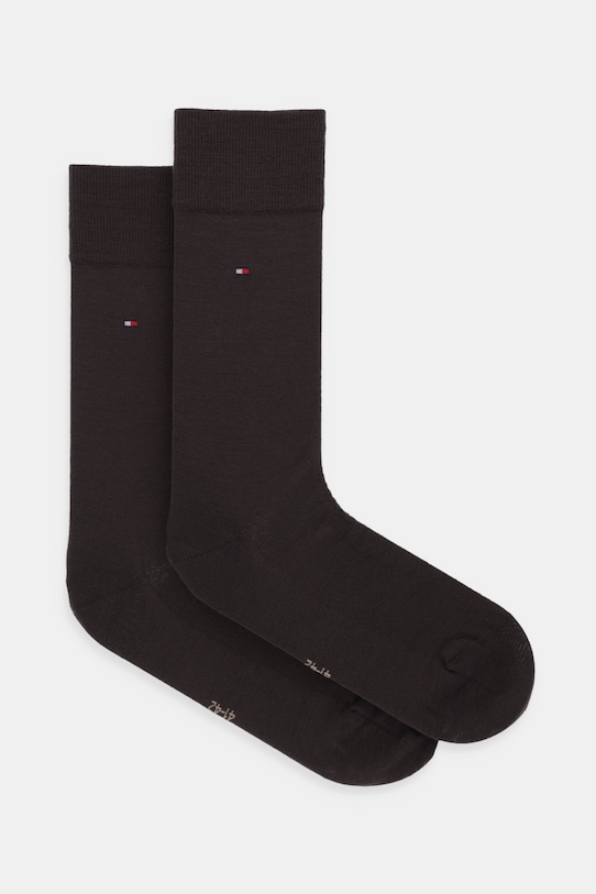 Tommy Hilfiger skarpetki wełniane skarpetki długie brązowy 701229682.NOS