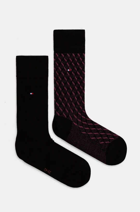 Ponožky Tommy Hilfiger 2-pack dlouhé ponožky černá 701229839.NOS