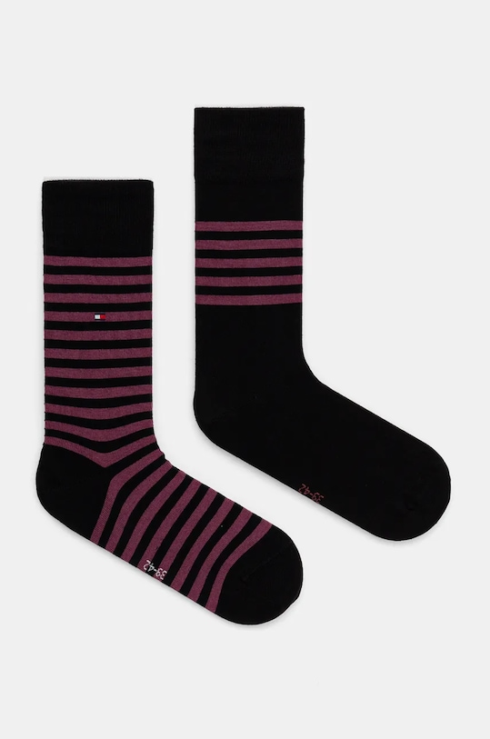 Ponožky Tommy Hilfiger 2-pack dlouhé ponožky černá 701229846.NOS