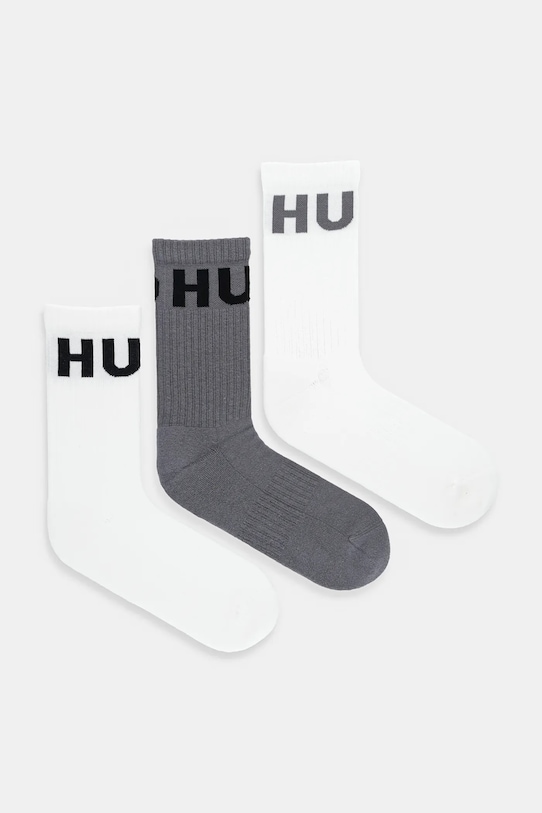 HUGO șosete 3-pack sosete lungi alb 50531517