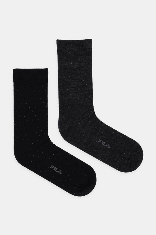 Fila skarpetki z dodatkiem wełny 2-pack skarpetki długie czarny F5407
