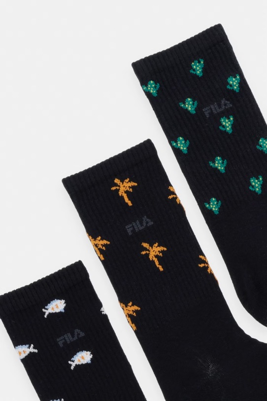 Fila skarpety męskie 3-pack F5613 czarny SS26
