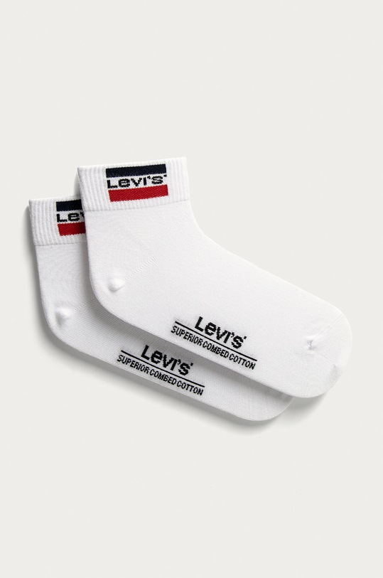Ponožky Levi's krátké ponožky bílá 37157.0555