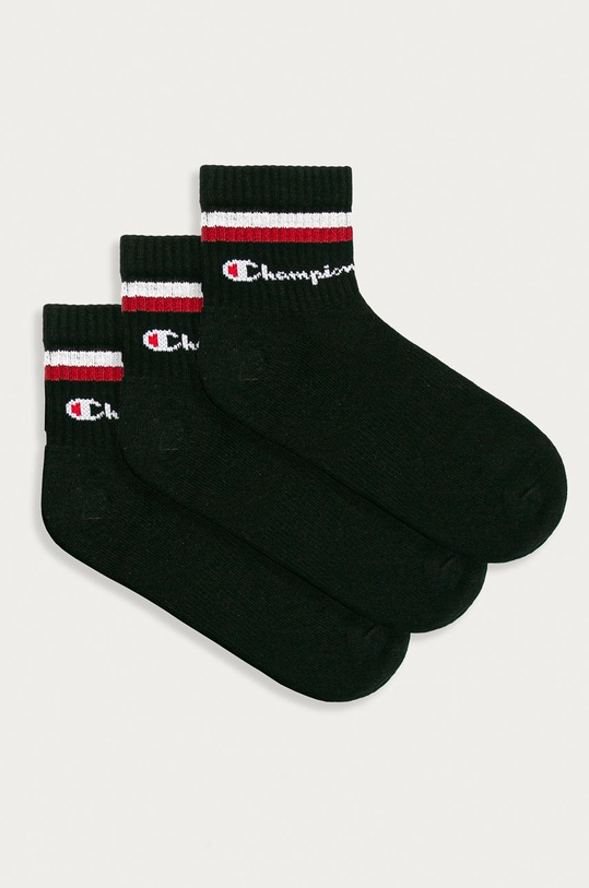 Champion - Zokni (3 pár) Y0B0C rövid zokni fekete Y0B0C