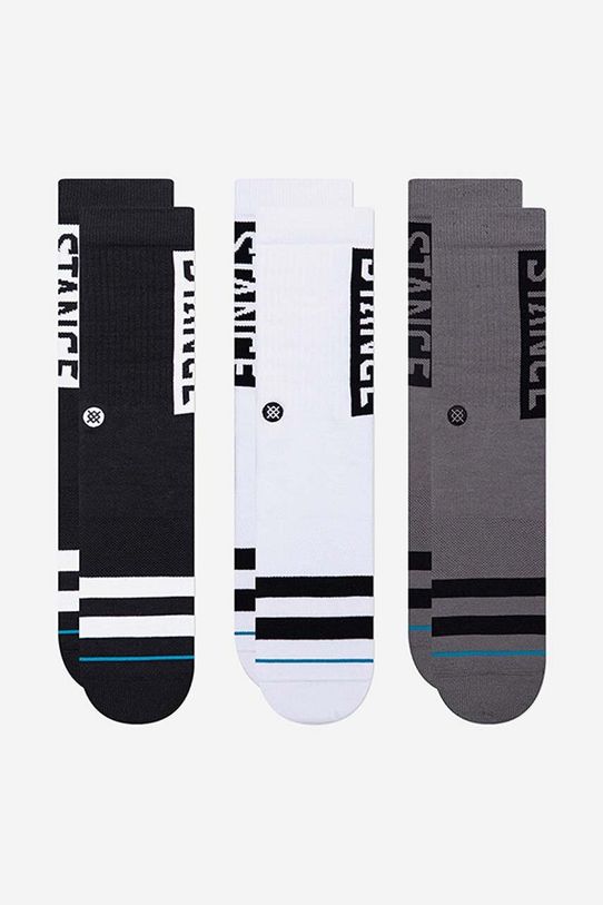 Шкарпетки Stance The OG 3-pack довгі шкарпетки чорний A556C20OG3