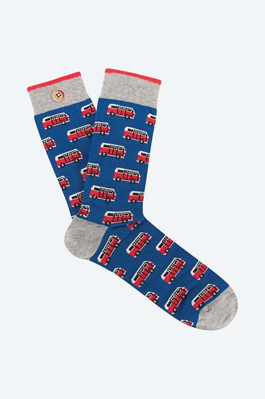 Ponožky Cabaia ANTOINE & ELODIE dlhé ponožky modrá SOKFW2122.ANTOINE.ELODI