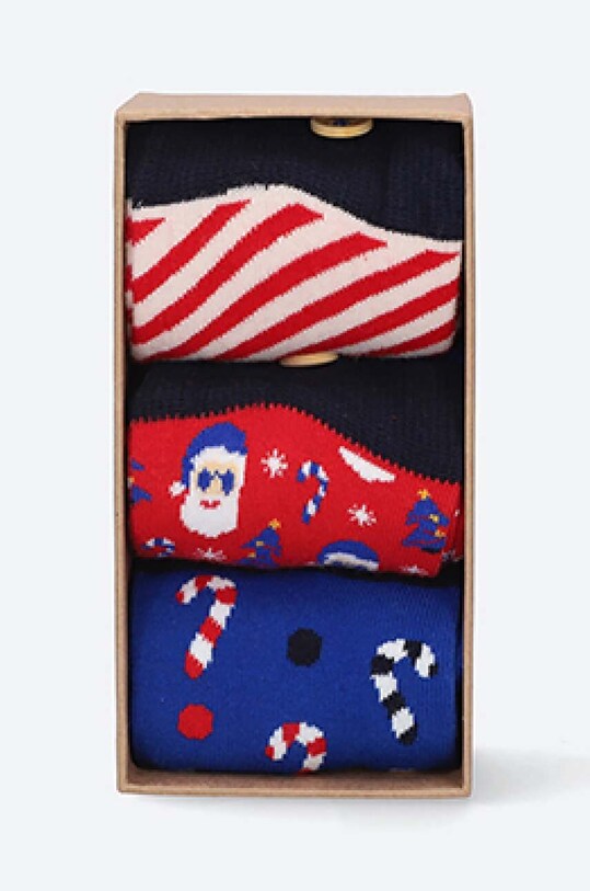 Cabaia sosete LET IT SNOW 3-pack SOKFW2122.PK3.LET.IT.SN multicolor AA00