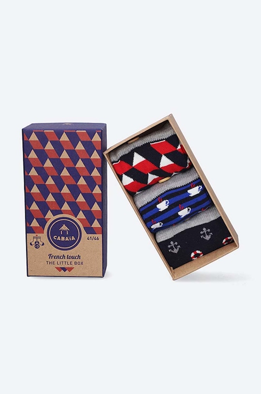 Nogavice Cabaia FRENCH TOUCH 3-pack Visoke nogavice pisana SOKFW2122.PK3.FRENCH.TO