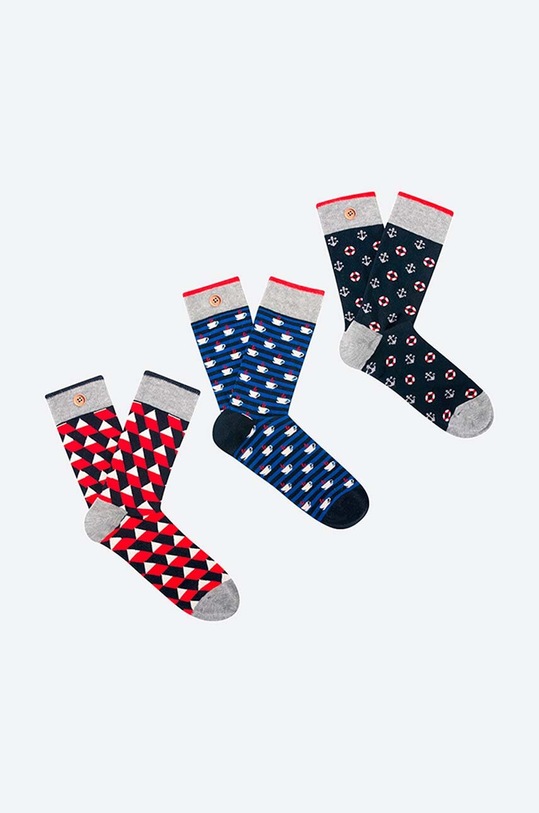 Oblačila Nogavice Cabaia FRENCH TOUCH 3-pack SOKFW2122.PK3.FRENCH.TO pisana