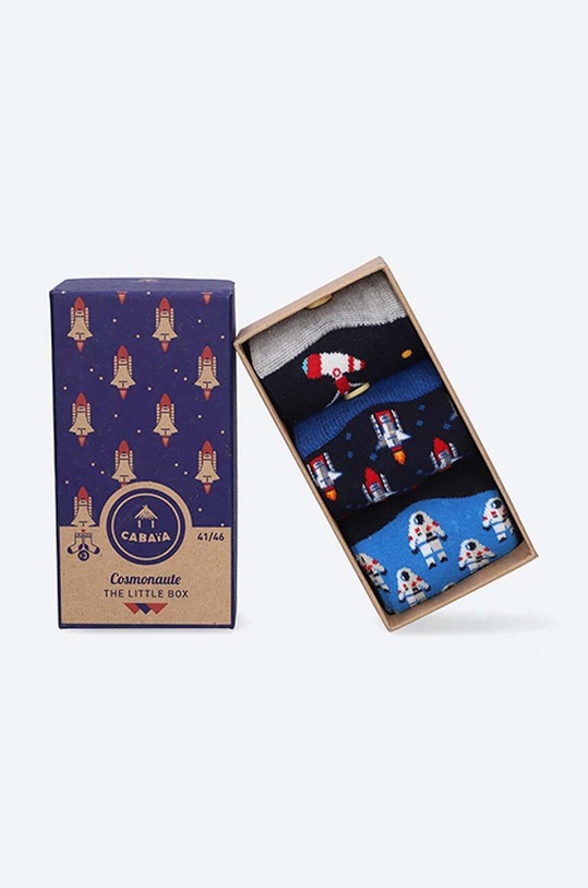 Ponožky Cabaia COSMONAUTE 3-pak dlhé ponožky viacfarebná SOKFW2122.PK3.COSMONAUT