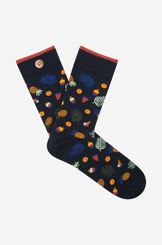 Ponožky Cabaia Classic dlhé ponožky tmavomodrá SOKS22.CEDRIC.AUDREY