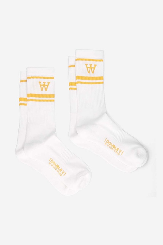 Wood Wood socks Con Planet friendly white 10239005.9517