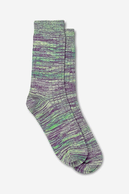 Wood Wood socks Maddie Twisted Socks melange green 12219202.9525