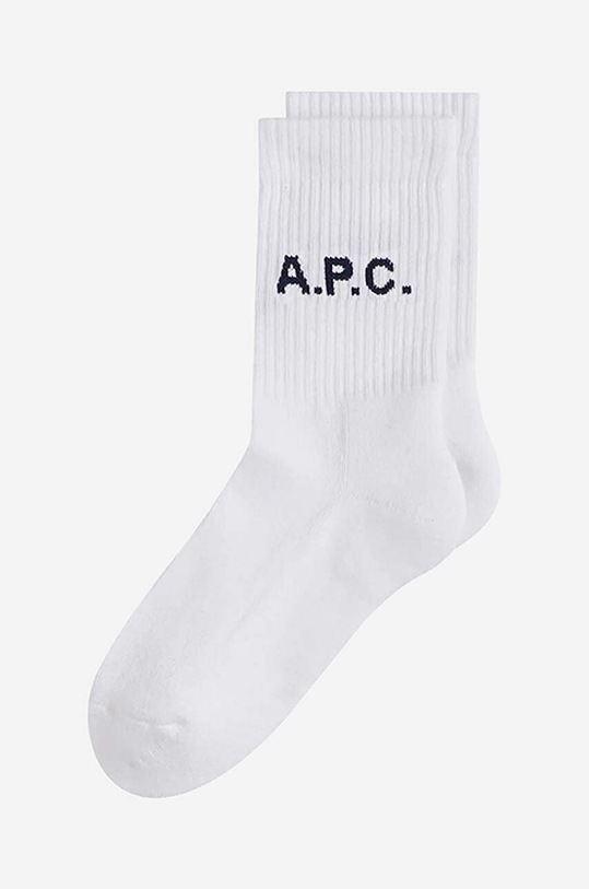 A.P.C. socks Chaussettes Sky COFCG.F21039 white AA00