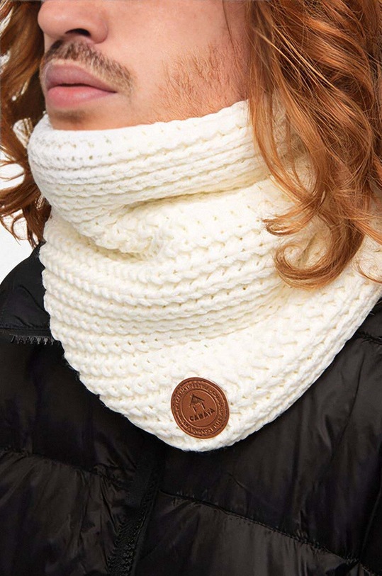 Šál komín Cabaia SNOODW20K Vegan biela SNOODW20K