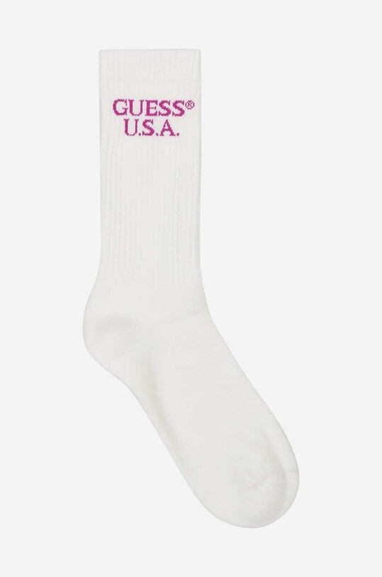 Ponožky Guess Evan dlouhé ponožky bílá M3GZ18.Z30M0