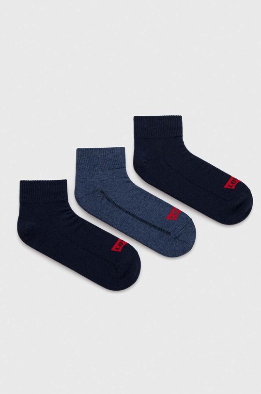Шкарпетки Levi's 3-pack довгі шкарпетки блакитний 37157.0981