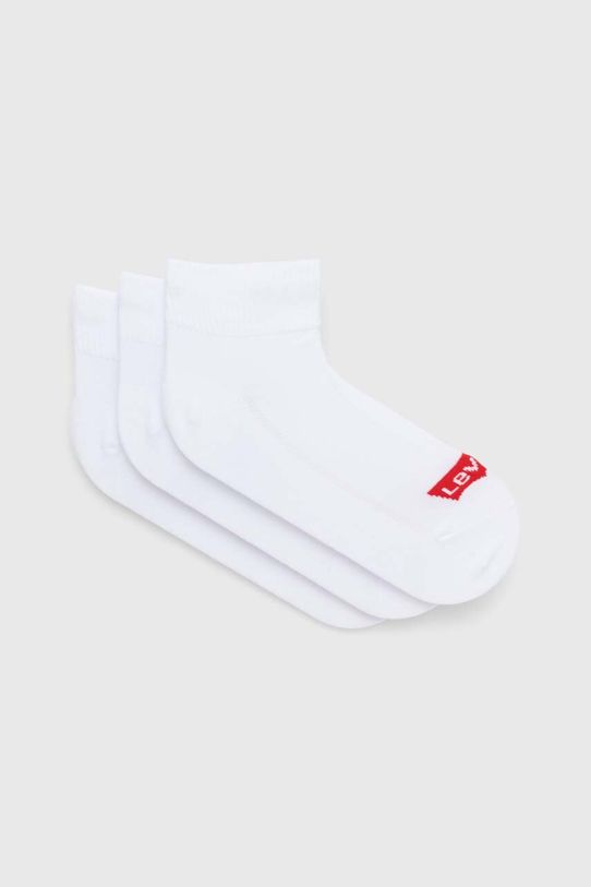 Κάλτσες Levi's 3-pack κοντές κάλτσες λευκό 37157.1018