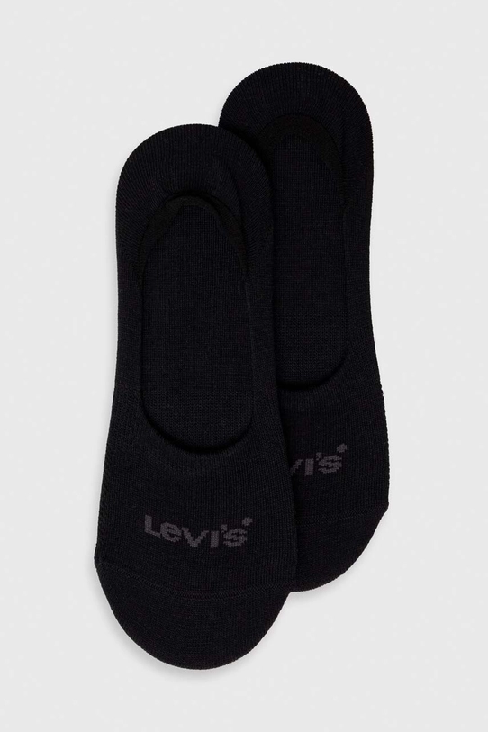 Шкарпетки Levi's 2-pack короткі шкарпетки чорний 37157.1006