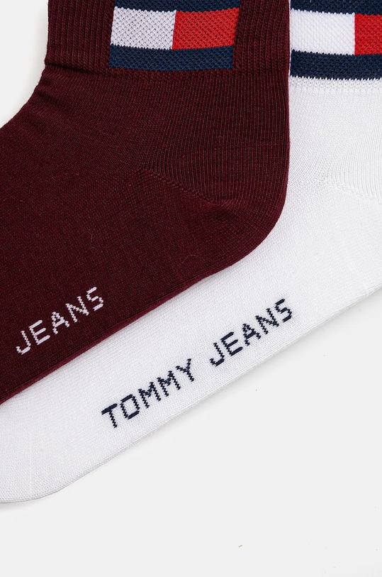 Tommy Jeans skarpetki 2-pack 701228223.NOS bordowy AA00