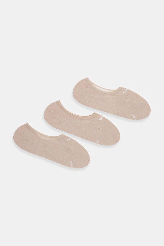 Ponožky Fila 3-pack krátké ponožky béžová F1252/3