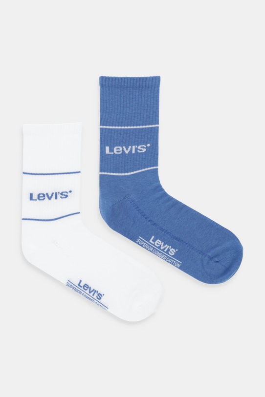 Levi's skarpetki 2-pack skarpetki długie niebieski 37157.1258