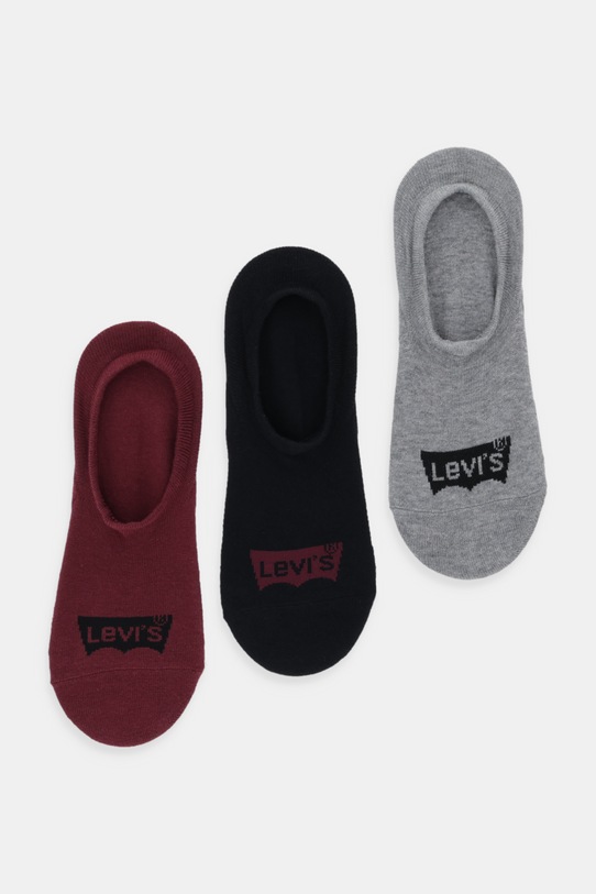 Čarape Levi's 3-pack Planet friendly bordo 37157.1260