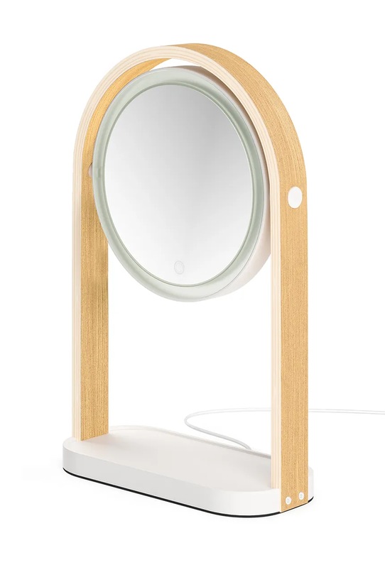 Umbra oglindă cosmetică din lemn 25 x 12 x 38 cm 1022918.668 alb AA00