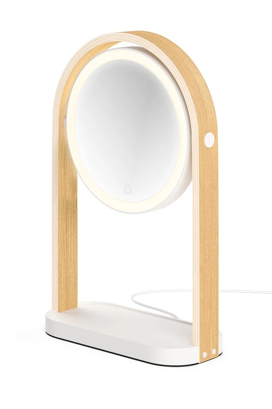 Umbra oglindă cosmetică din lemn 25 x 12 x 38 cm alb 1022918.668