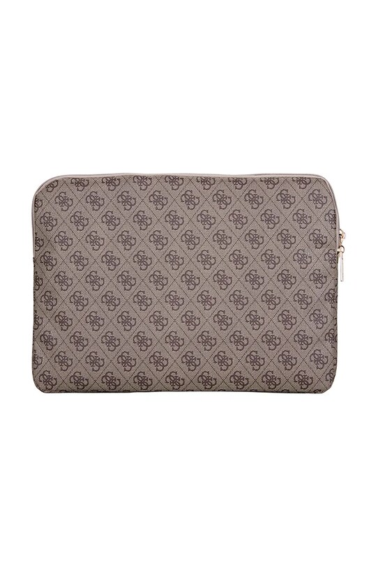 Lifestyle Guess pokrowiec na laptopa Sleeve 14" 4G Zipper Pocket Triangle Logo GUCS14ZP4DPTW brązowy