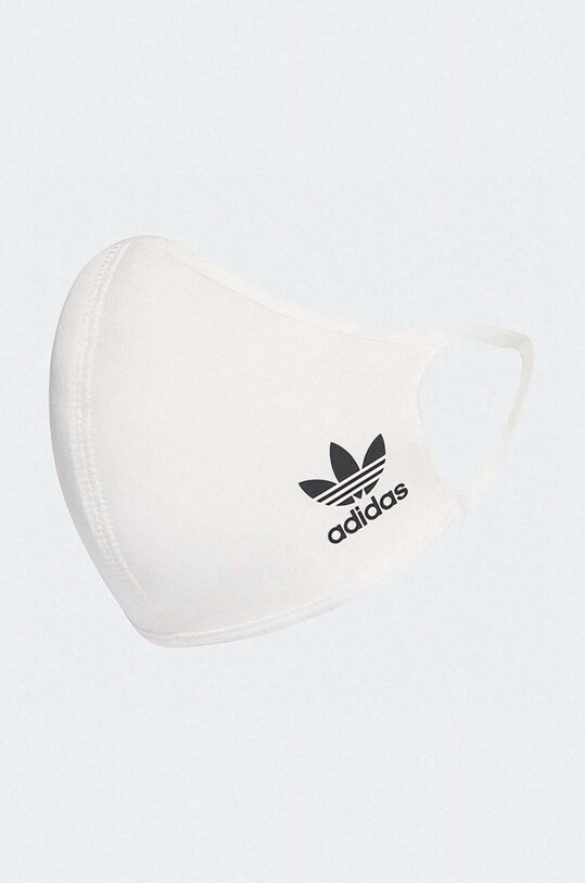 Προστατευτική μάσκα adidas Originals Face Covers M/L 3-pack HB7850 λευκό AA00
