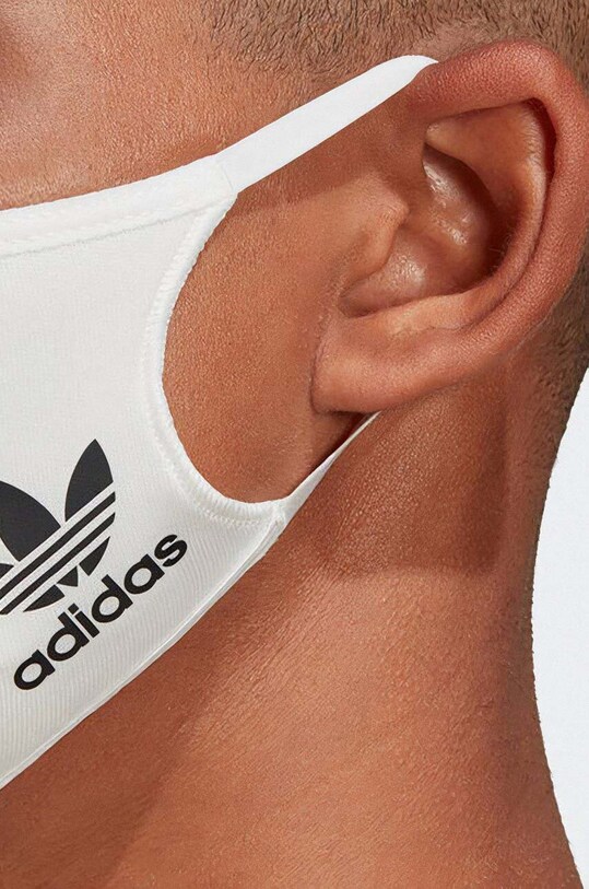 Προστατευτική μάσκα adidas Originals Face Covers M/L 3-pack HB7850 λευκό