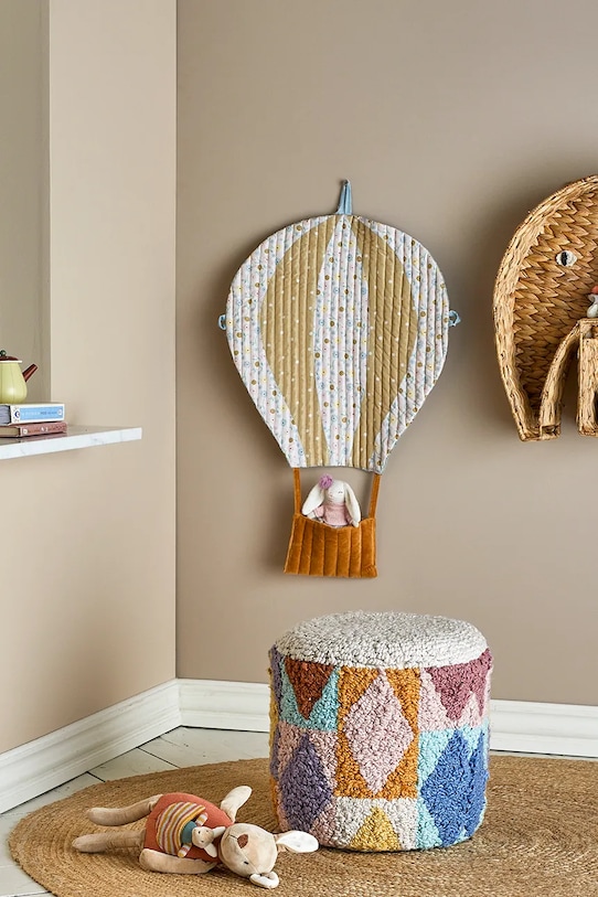 Bloomingville scaun de puf Miaki 82062384 multicolor AA00