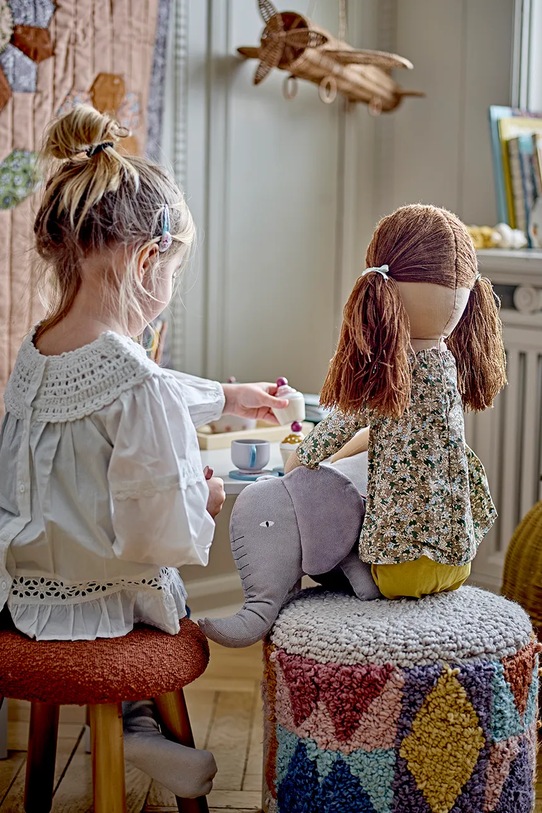 Bloomingville scaun de puf Miaki multicolor 82062384