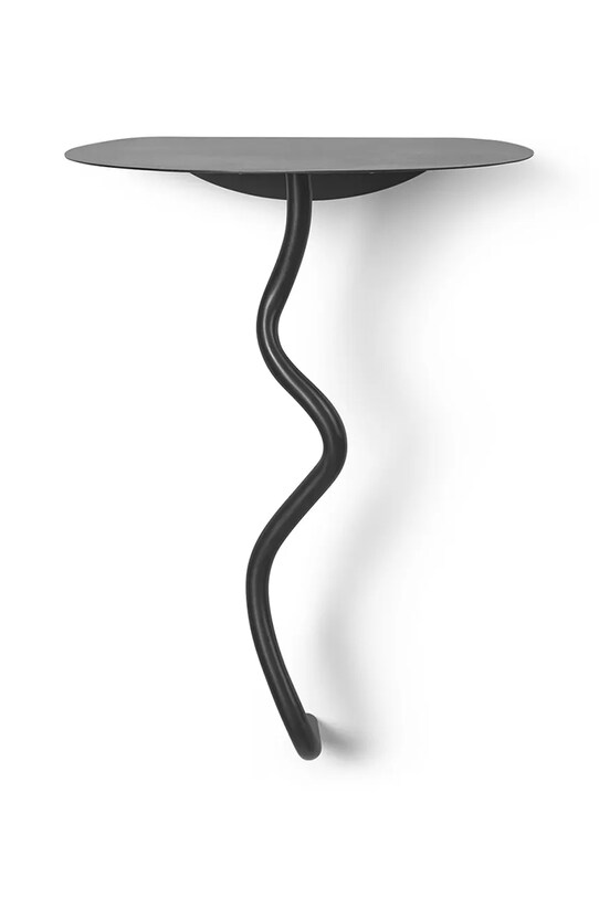 ferm LIVING stolik ścienny Curvature czarny 1104267227