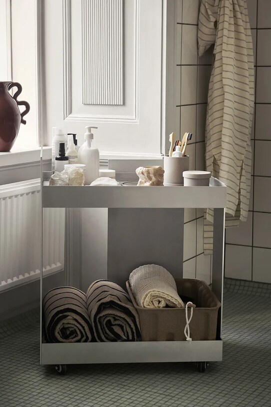 ferm LIVING mebel z kółkami Lager Trolley szary 1104268043