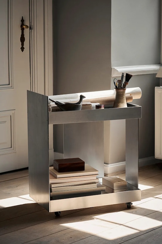 Nábytok s kolieskami ferm LIVING Lager Trolley 1104268043 sivá