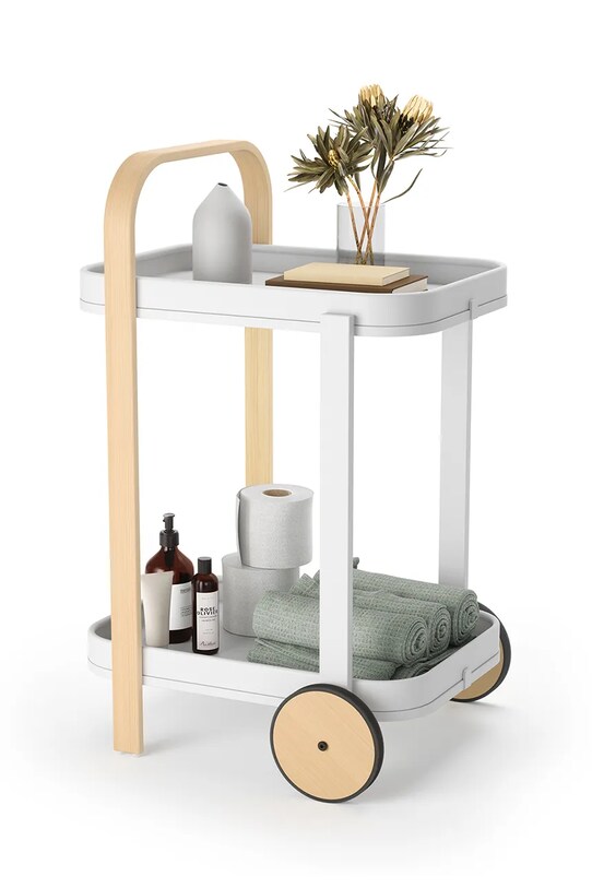 Umbra mobilă cu roți Bellwood alb 1015392.668