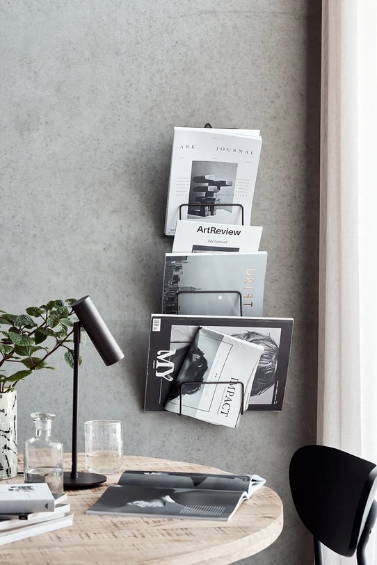 House Doctor suport de ziar HDMag 81 x 18 cm 203660553 maro AA00