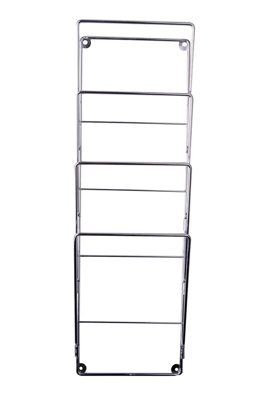 Present Time suport de ziar pentru perete Chrome S 60 x 19 cm CR120 gri AA00