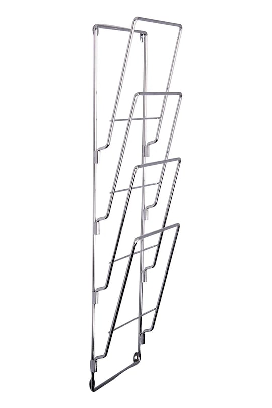 Present Time suport de ziar pentru perete Chrome S 60 x 19 cm gri CR120