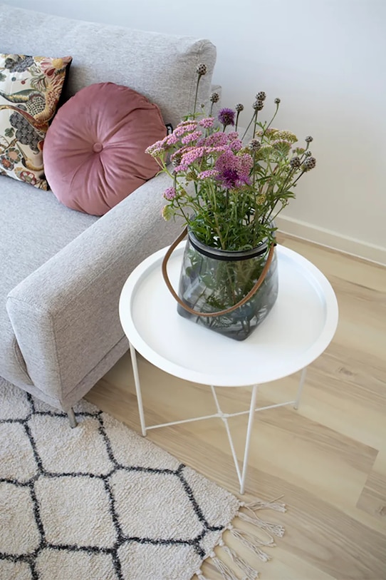 House Nordic stolik Bastia 47 x 50 cm biały 2101360