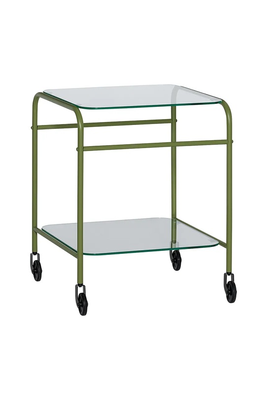Hübsch mebel z kółkami Zephyr 43 x 42 x 54 cm zielony 022001