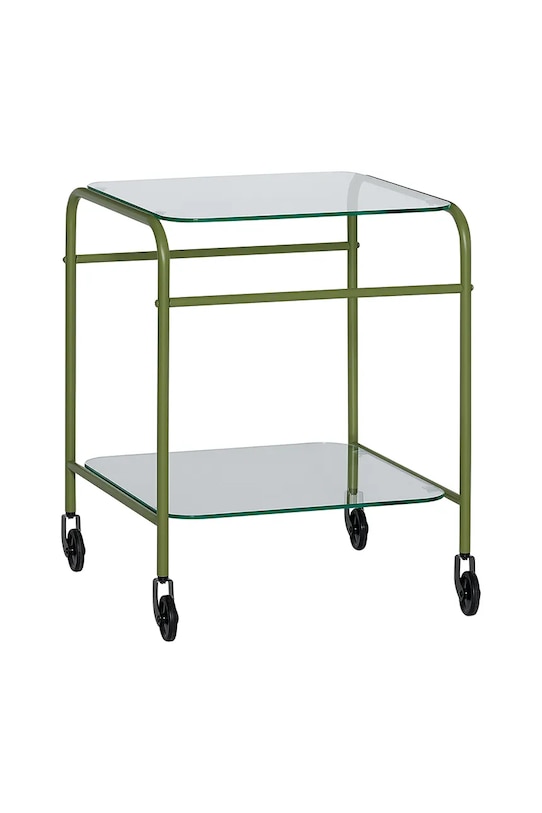 Nábytok s kolieskami Hübsch Zephyr 43 x 42 x 54 cm zelená 022001