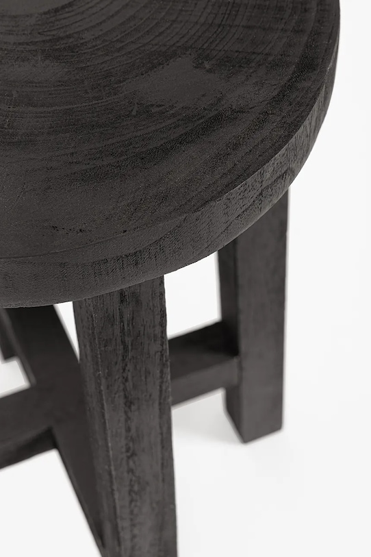 Salon i sypialnia Bizzotto stolik Yako 31 x 50 cm 742993 czarny